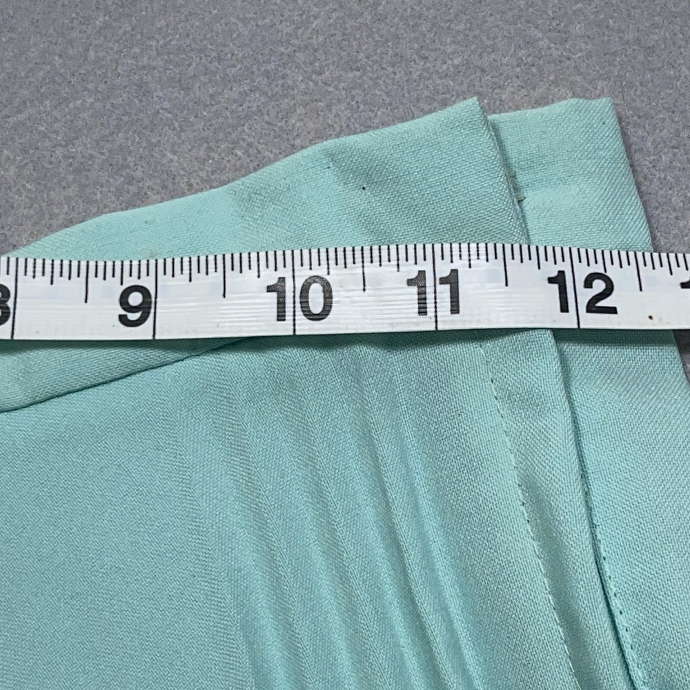 Vintage Pleated Skirt Women 5/6 Small A Line Mint Green 1960s Union Made - Picture 6 of 10